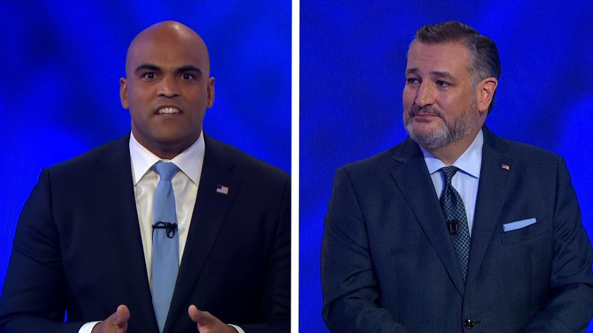 Los dos candidatos para representar al estado de Texas en el Senado de los Estados Unidos, participarón en un debate en los estudios de WFAA en la ciudad de Dallas.