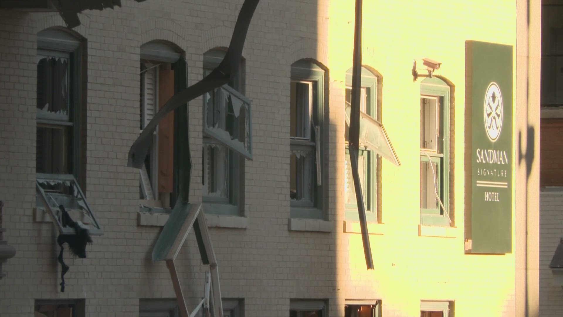 Road around the Sandman Hotel in Downtown Fort Worth are beginning to reopen.