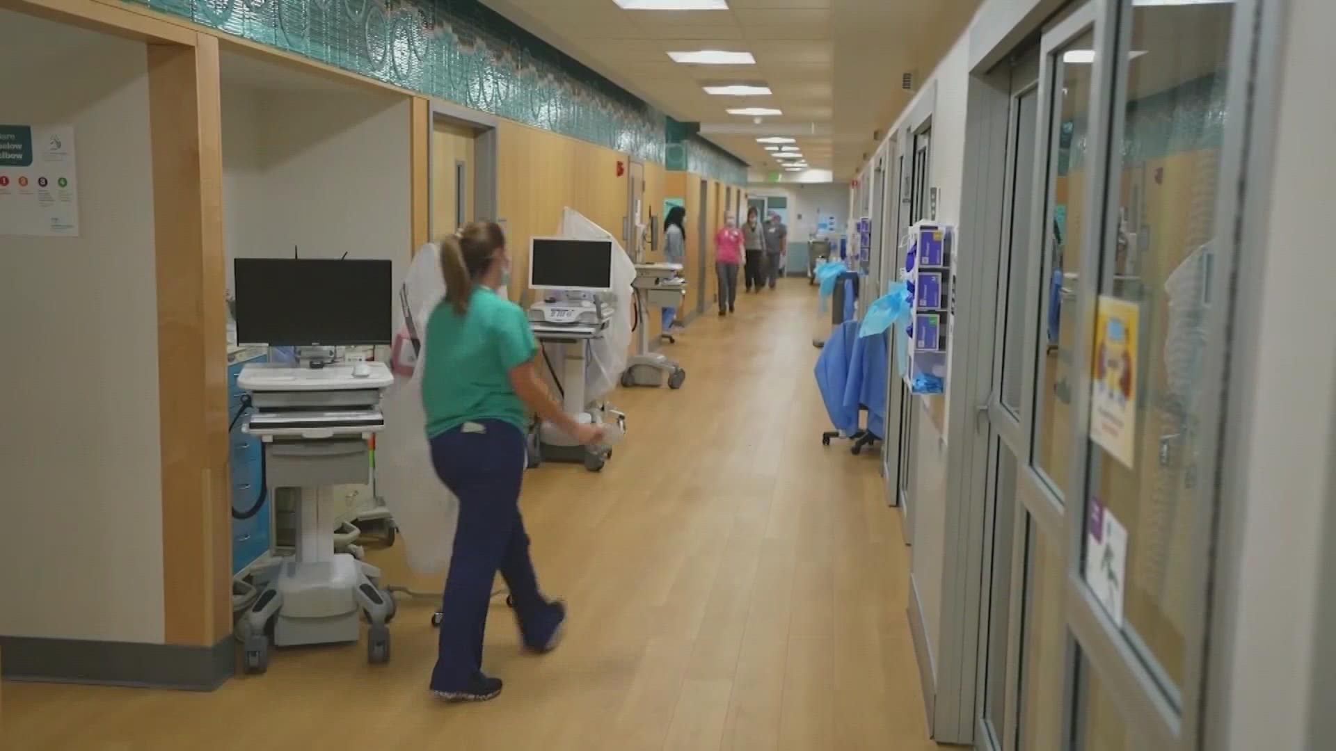 There are no pediatric ICU beds left in Trauma Service Area E region