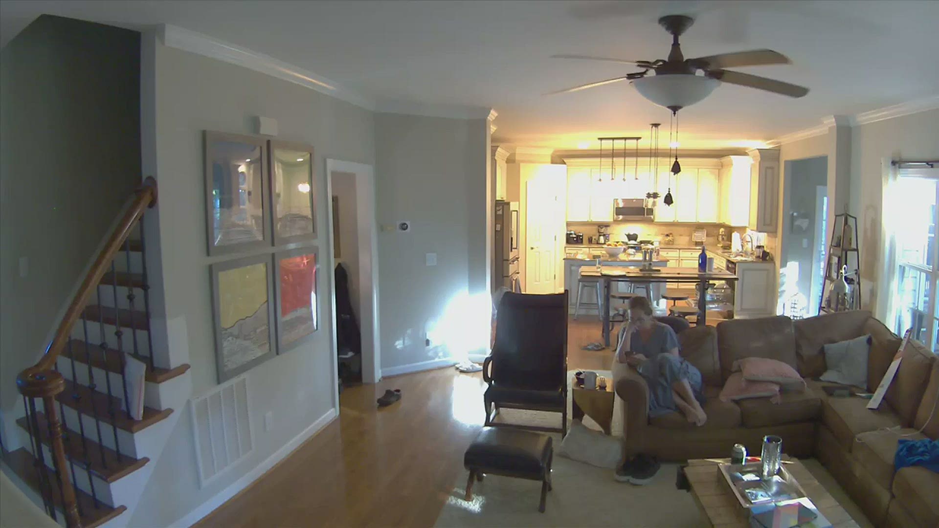 Paige Flotkoetter shares video from her home in Huntersville during Sunday's earthquake.