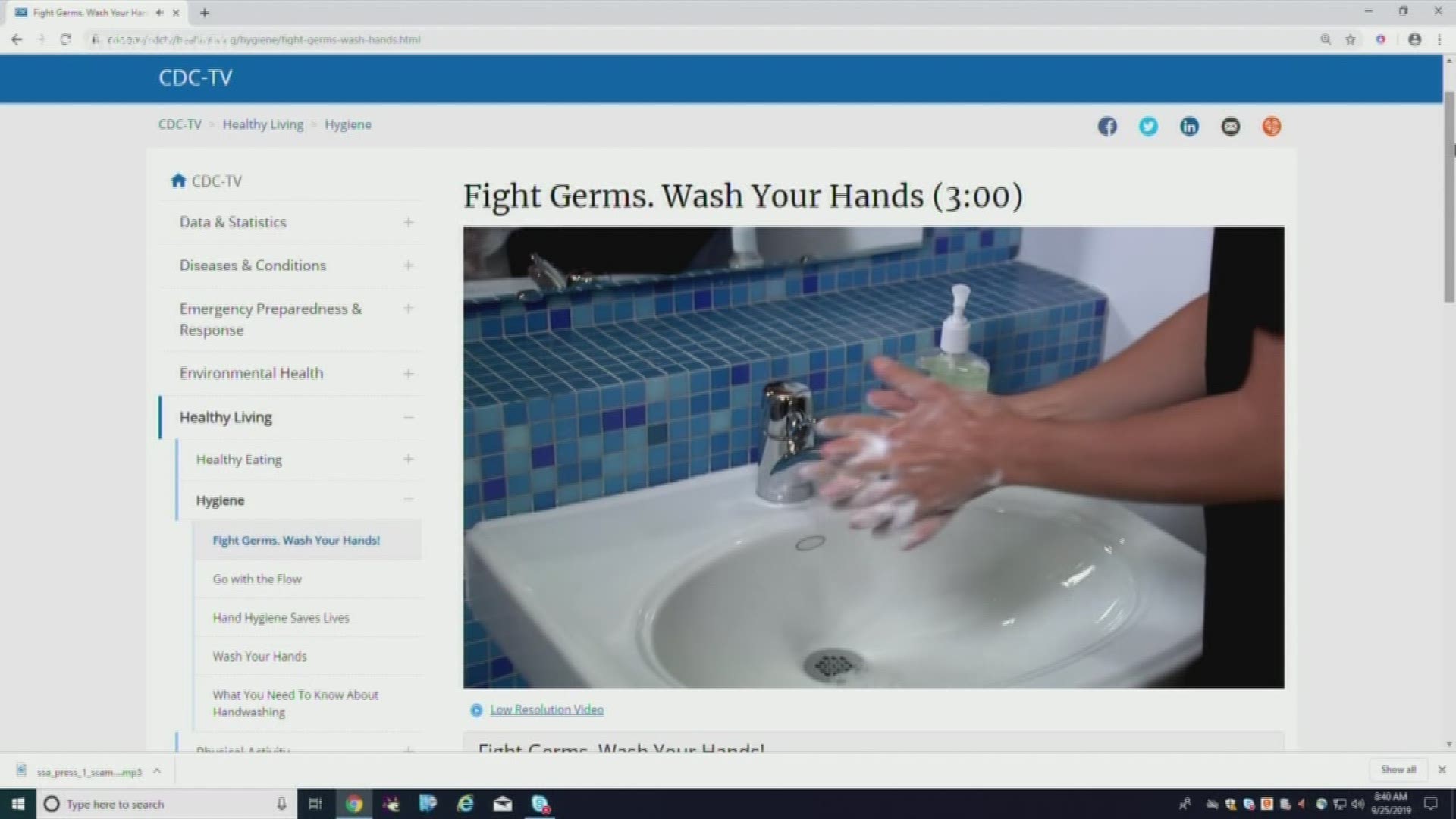 You ask; we VERIFY. Turns out, it does take at least 20 seconds of good hand washing to rid germs.