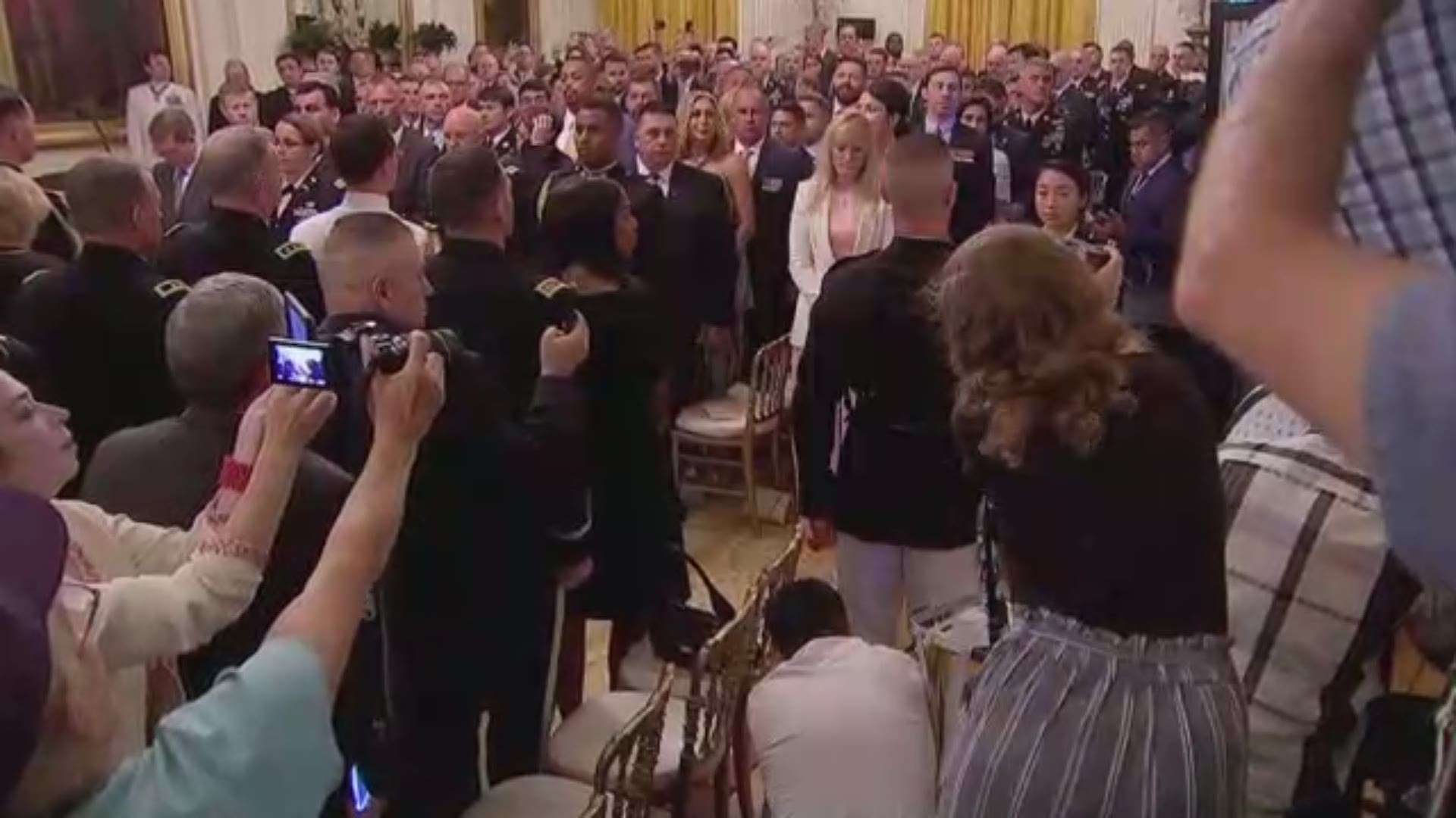 Former Army Staff Sgt. David Bellavia receives Medal of Honor.   President Donald Trump bestowed the honor at the White House June 25, 2019.