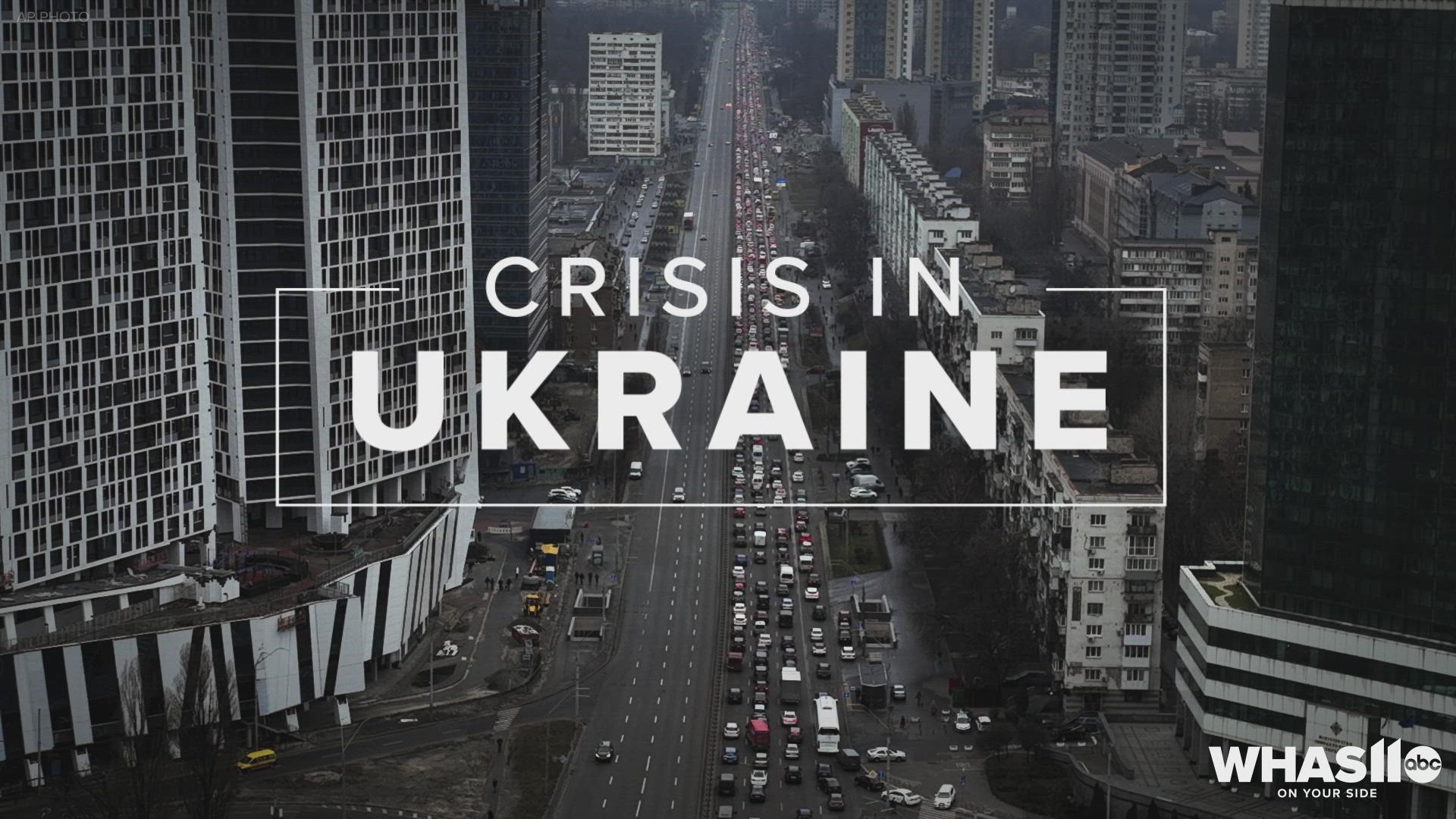 Ukrainian forces put up fierce resistance to slow the advance of the larger and more powerful Russian military closing in on the capital.