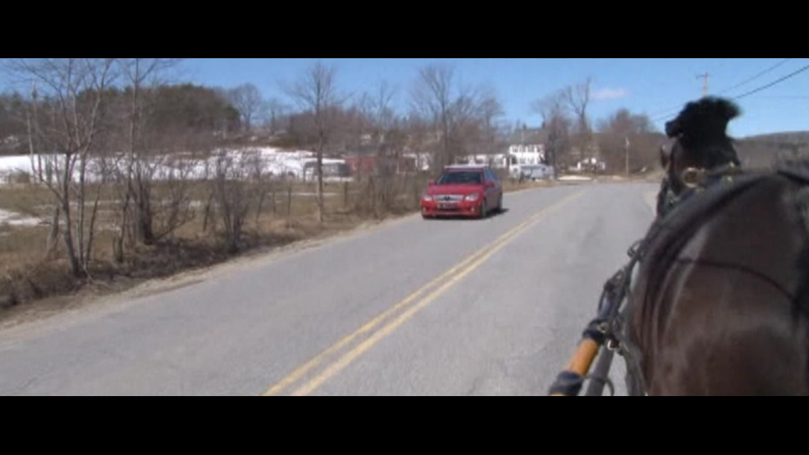 Horses vs. cars on Maine roads
