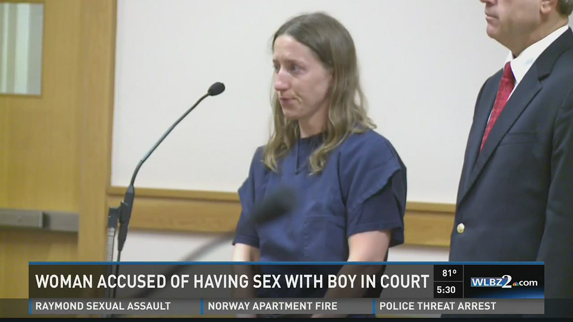 Court appearance by woman accused of having sex with minor newscentermaine photo