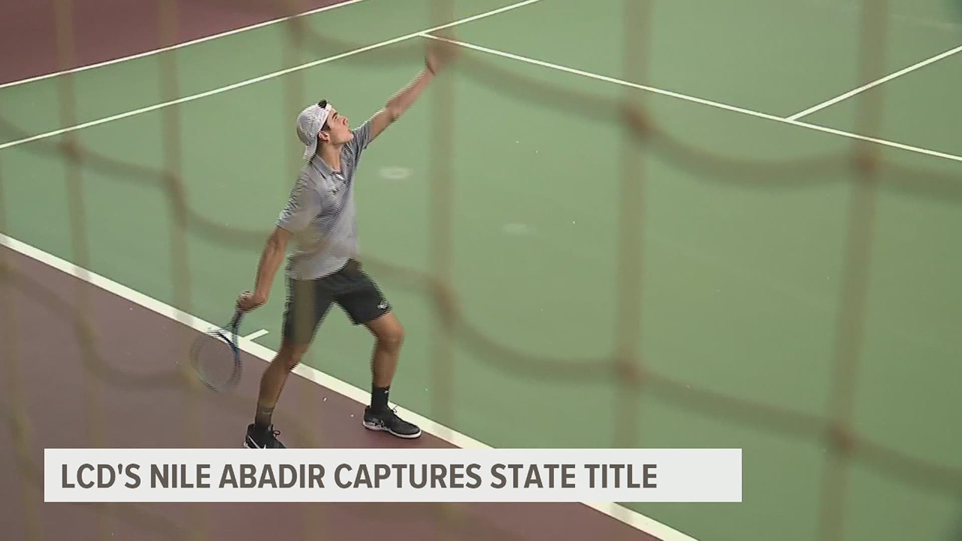 Lancaster Country Day's Nile Abadir captures the 2A championship in three sets