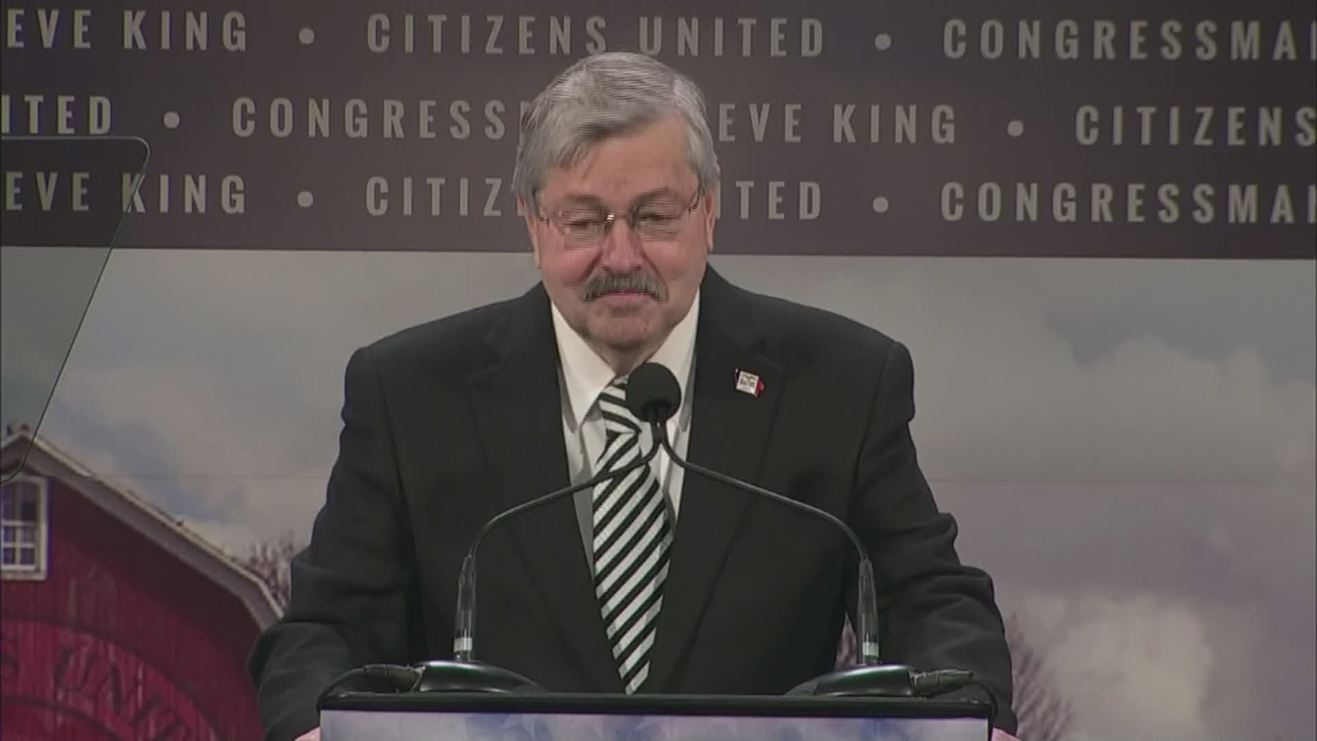 Terry Branstad served in the position for three years.
