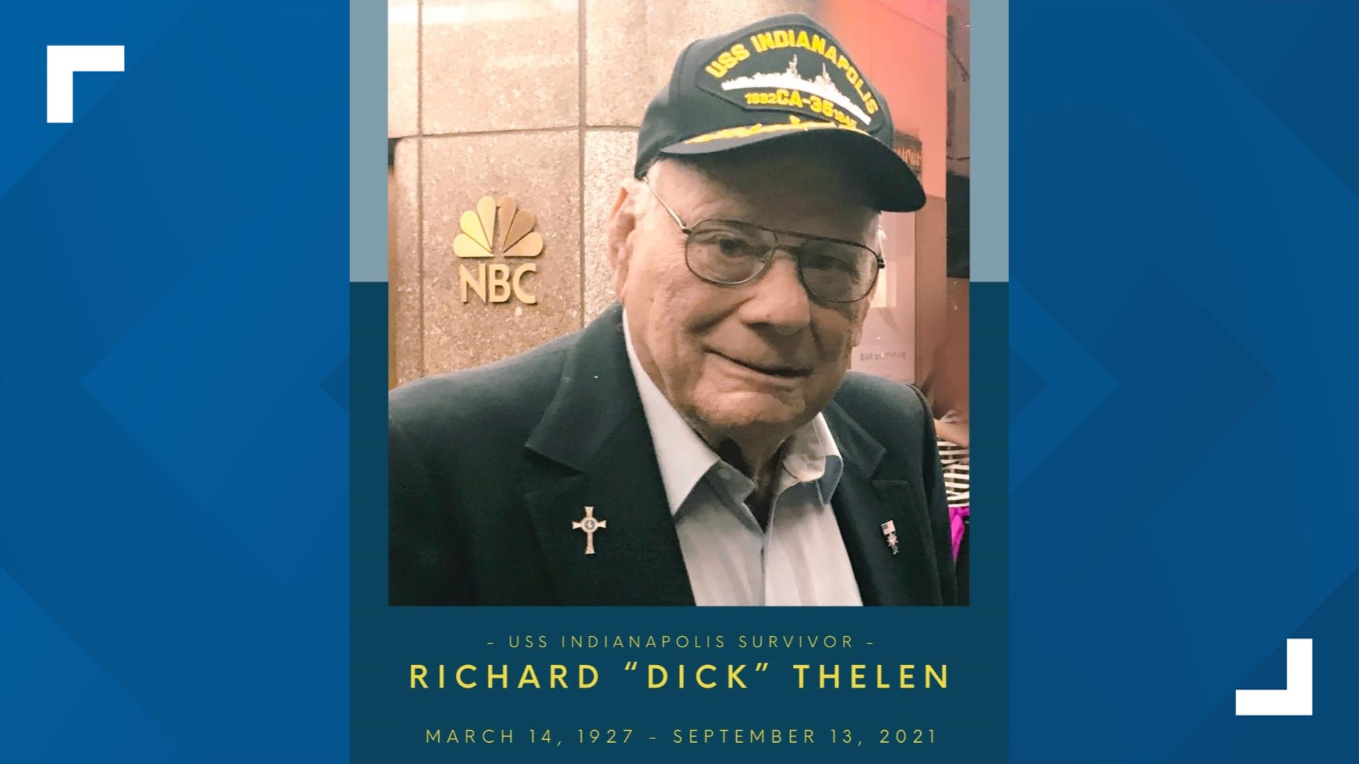 Richard "Dick" Thelen died Monday, Sept. 13, 2021.