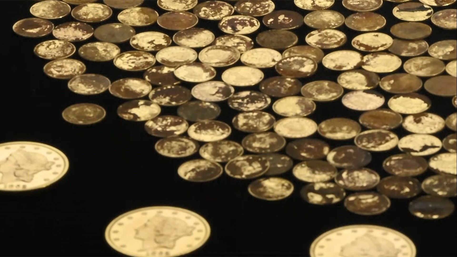 More than 700 rare U.S. gold coins were recently unearthed in a Kentucky cornfield.