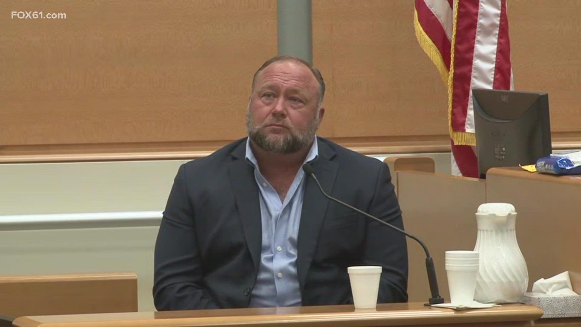 Alex Jones takes the stand on the 7th day of his defamation trial in Connecticut. Sandy Hook families seek damages from him for his claims the shooting was a hoax.
