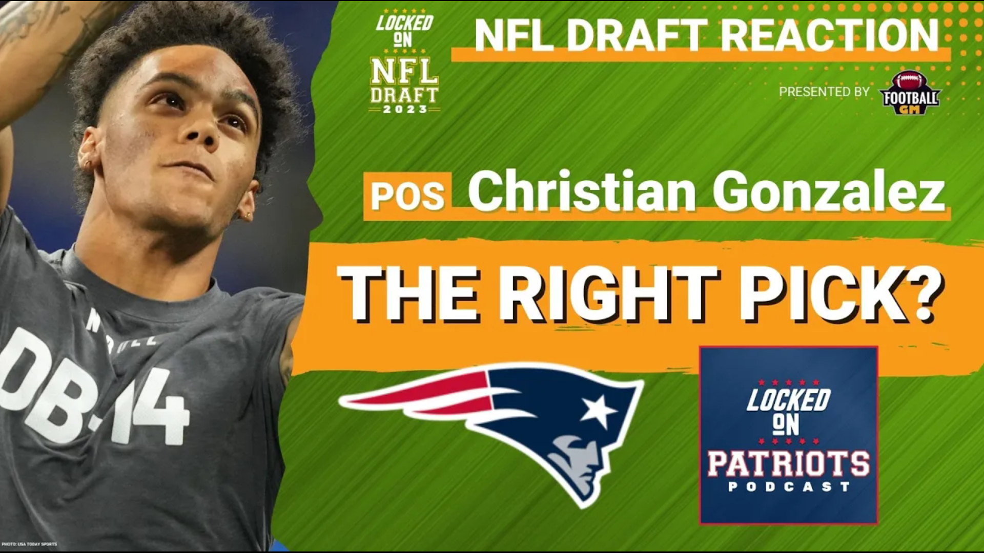 Locked On Patriots host Mike d'Abate joins Locked On NFL’s Peter Bukowski to react and break down what selecting Christian Gonzalez means for the Pats.