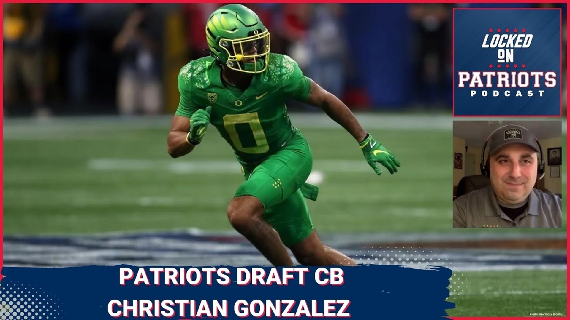 The New England Patriots added Oregon cornerback Christian Gonzalez to their promising group of young defensive backs.