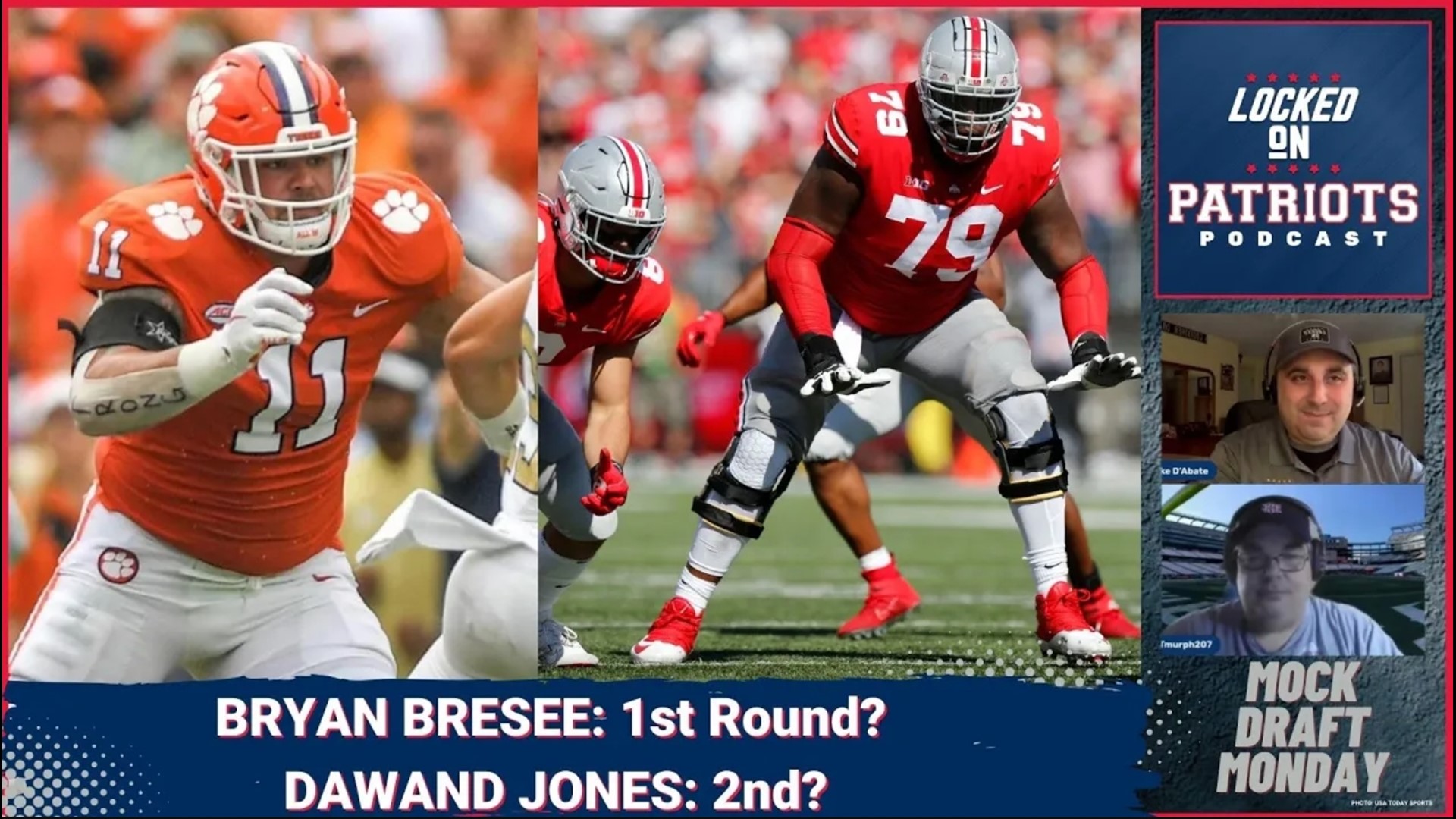 The New England Patriots defensive line would be bolstered by the addition of Clemson defensive lineman Bryan Bresee.
