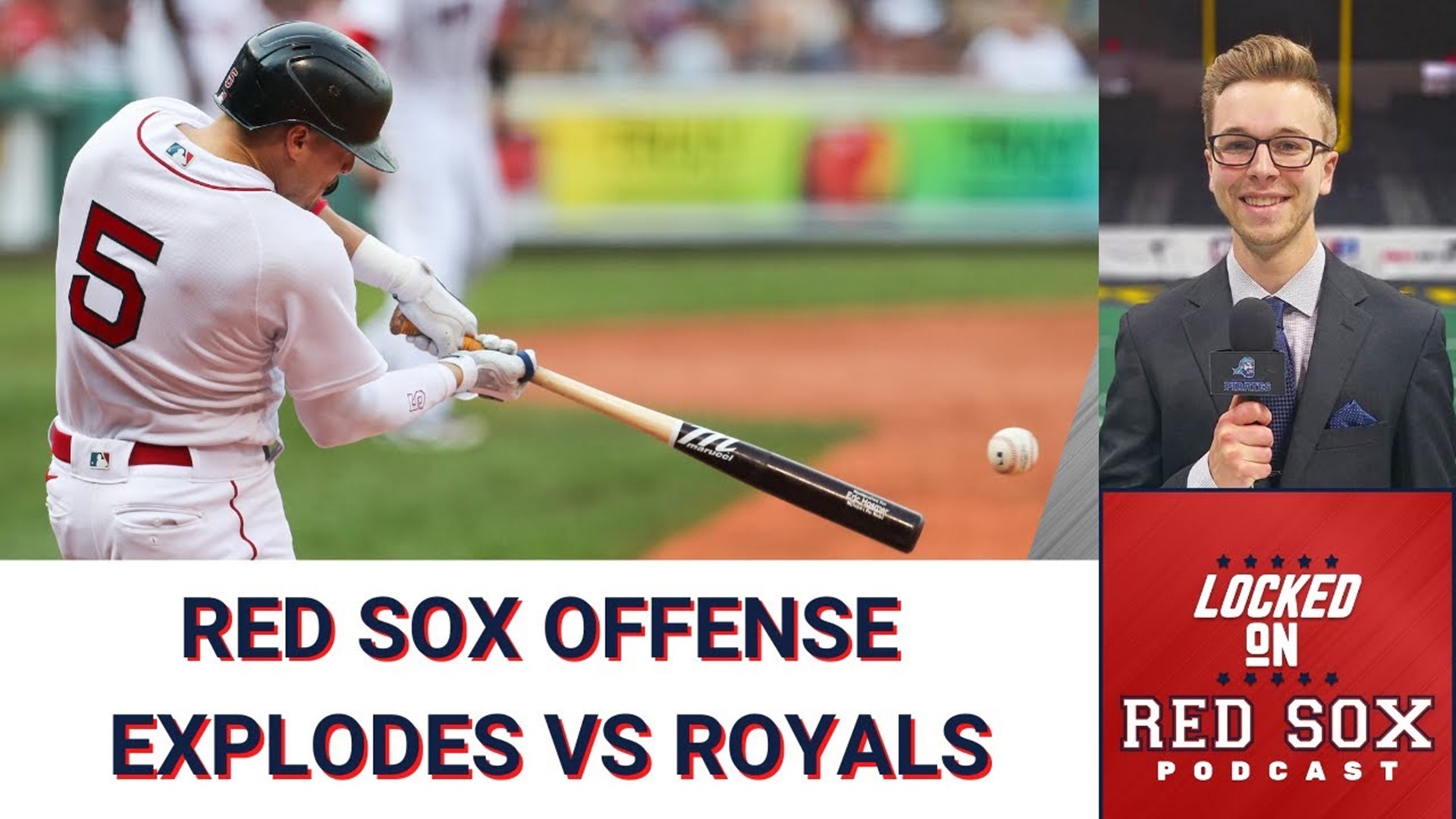 The Red Sox finish off the weekend series vs Kanas City Royals with a 13-run offensive explosion to help them win the series. This and more on Locked On Red Sox.