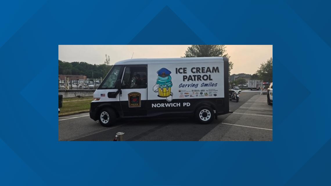 First police-operated, all-electric ice cream truck in the US unveiled in Connecticut