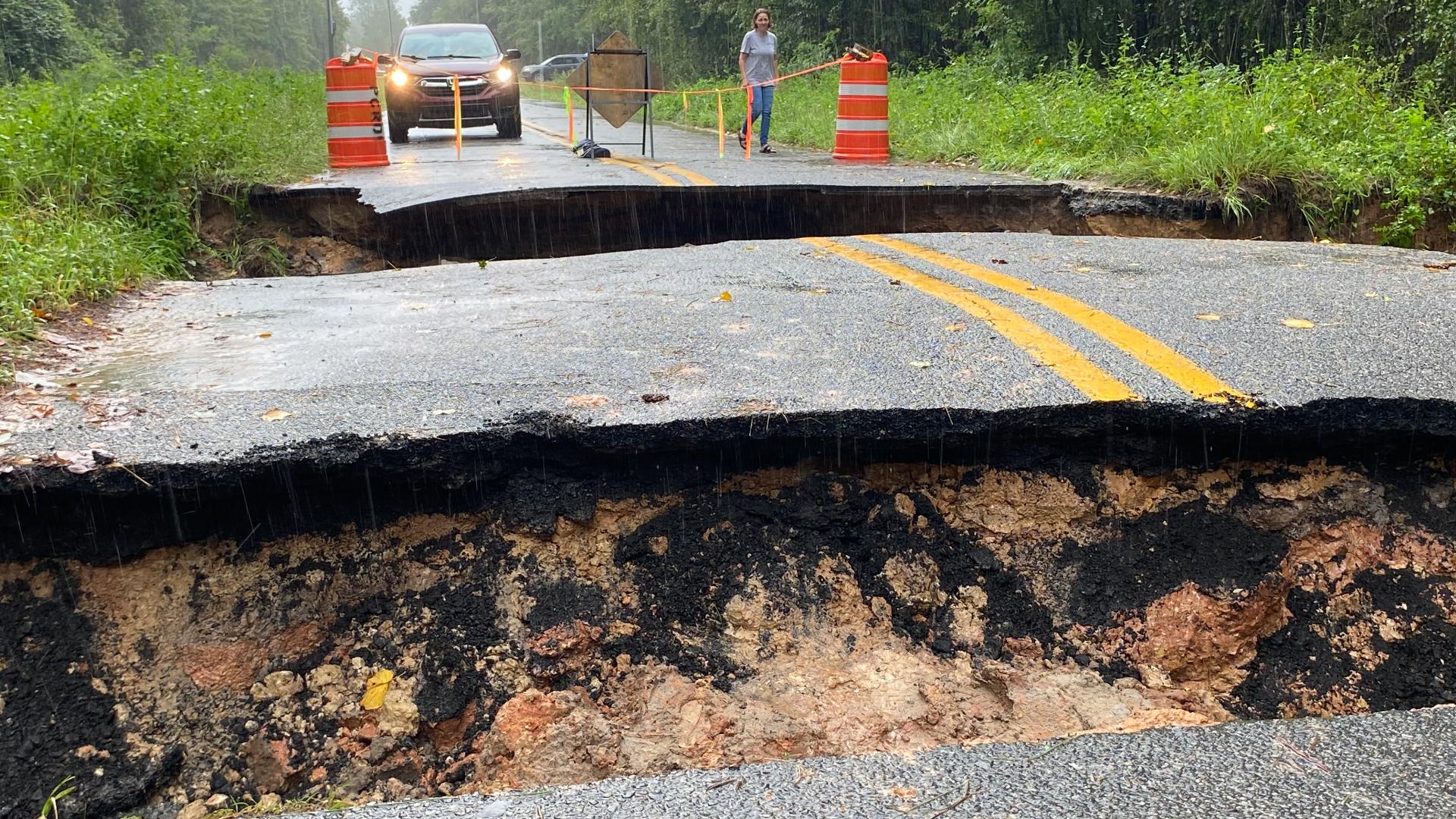 The storm dumped historic amounts of rain while carving a path of destruction through the South, including torrential flooding and power outages.