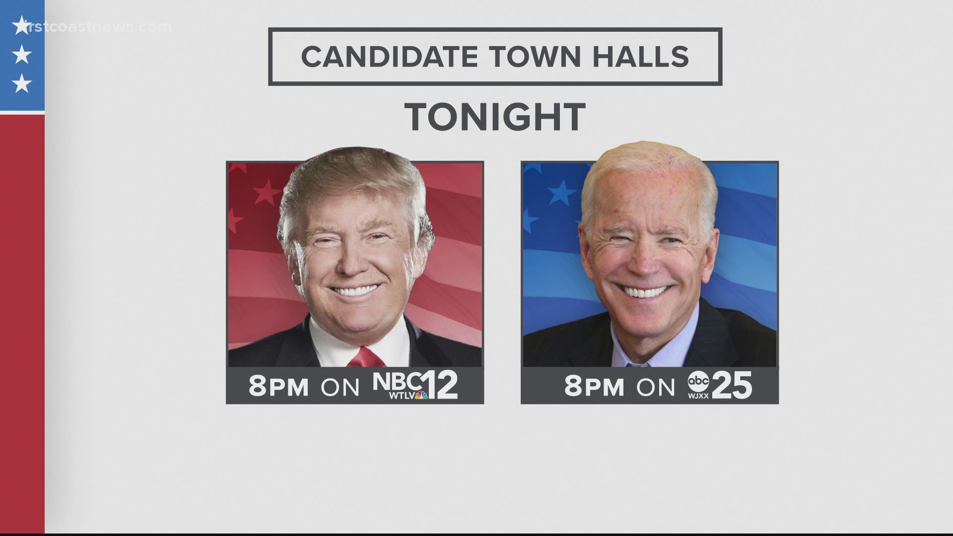 President Donald Trump will be holding a Town Hall on NBC 12 while former Vice President Joe Biden will be on ABC 25 instead of the two debating.