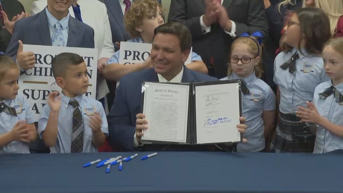 Florida Gov. DeSantis signs bill dubbed 'Don't Say Gay" into law ...