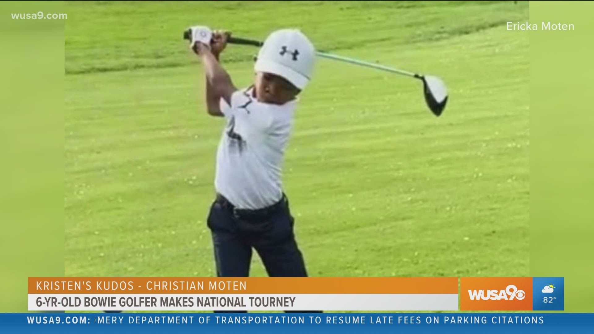 6-year-old Christian Moten is garnering attention on the golf course as he prepares for a national tournament. I Kristen's Kudos for July 14,2021