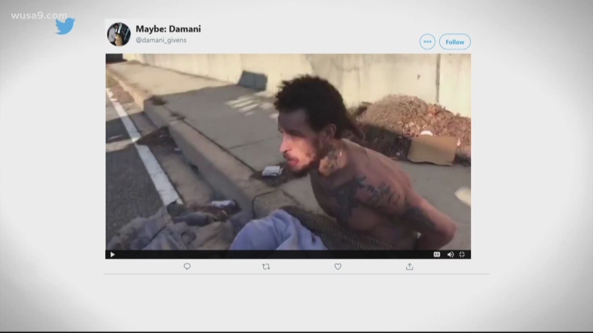 The video surfaced on twitter and showed West being questioned by police following an assault in Oxon Hill, Md.