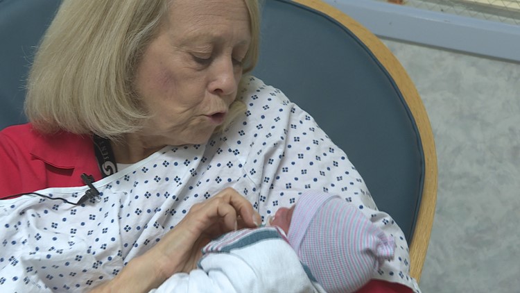 Babies born addicted to drugs comforted by volunteers in