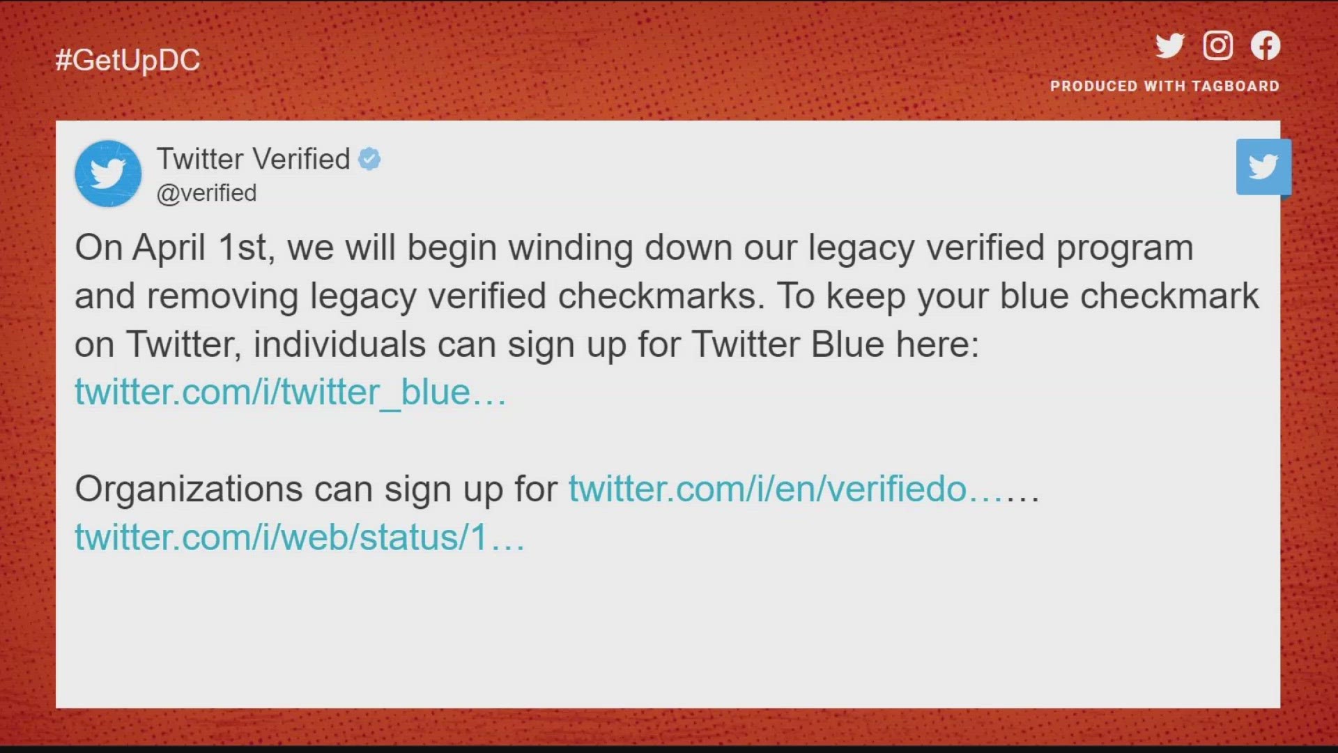 On April 1, Twitter users who don’t subscribe to Twitter Blue are going to have to say goodbye to their blue check marks.