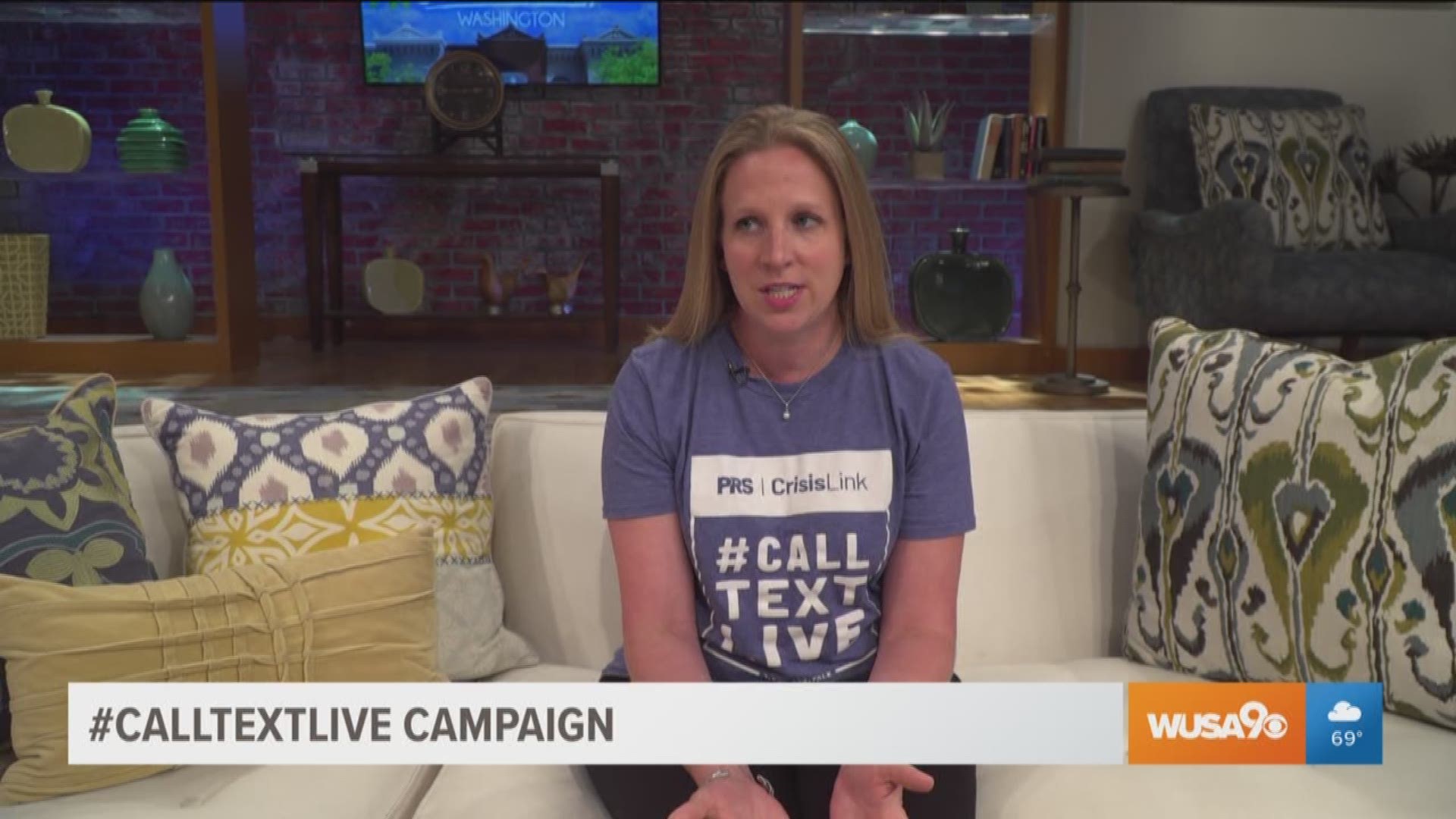 September is Suicide Prevention Month. While the conversation on mental health must continue, non-profit PRS is here to help. PRS operates Northern Virginia's crisis hotline and textline. Meredith Hovan, development director with PRS talks about the organization's 5th annual #CallTextLive Campaign. To learn more about the campaign, visit prsinc.org.