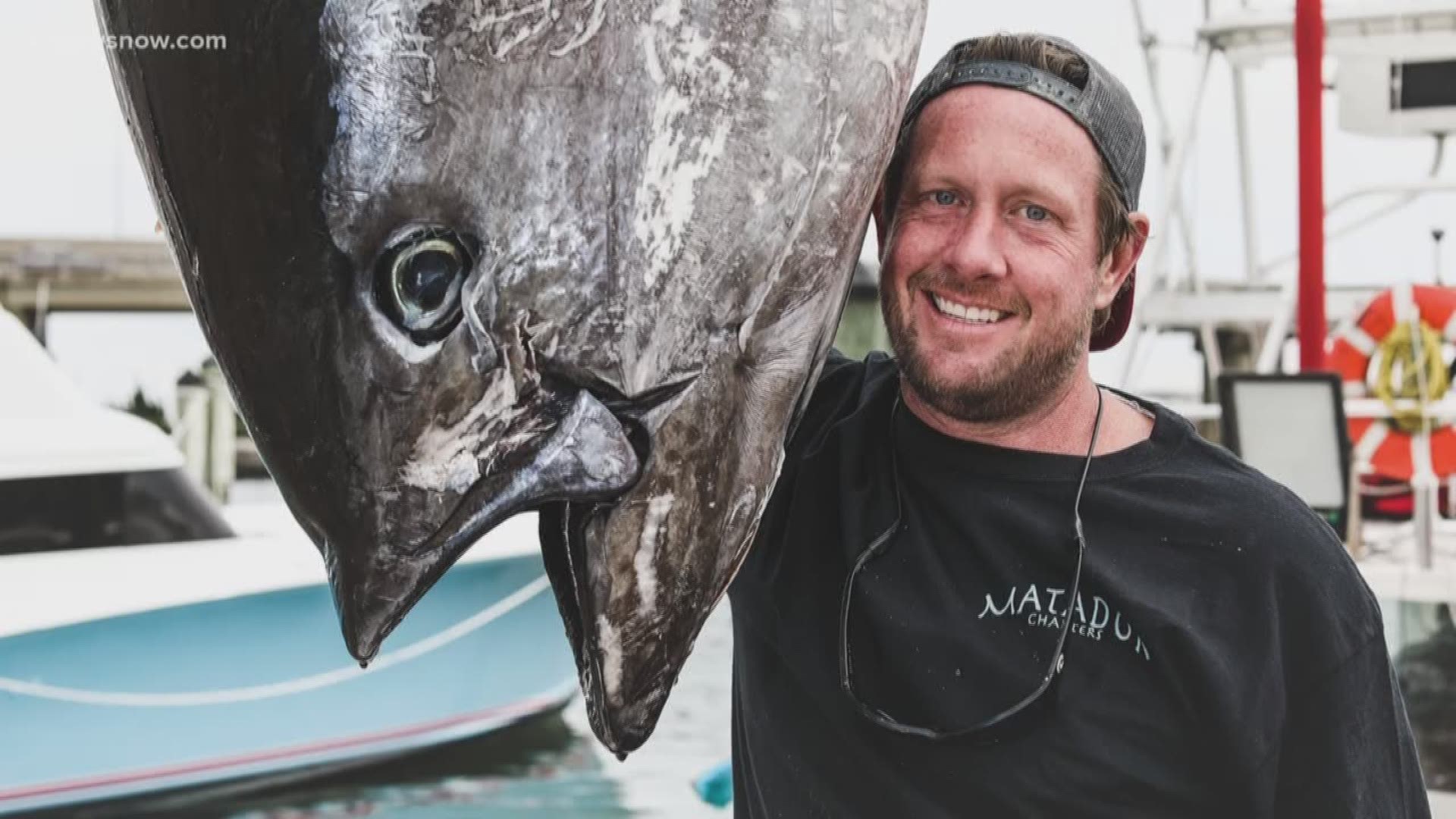 Jake Hiles reeled in the new Virginia state record Bluefin tuna over the weekend.