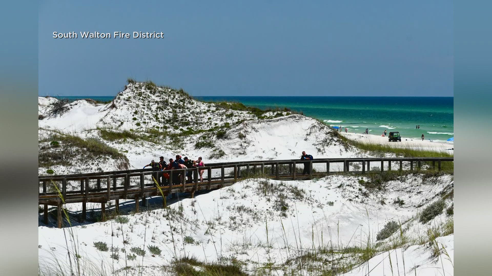 Both incidents occurred off Walton County beaches on Friday afternoon.