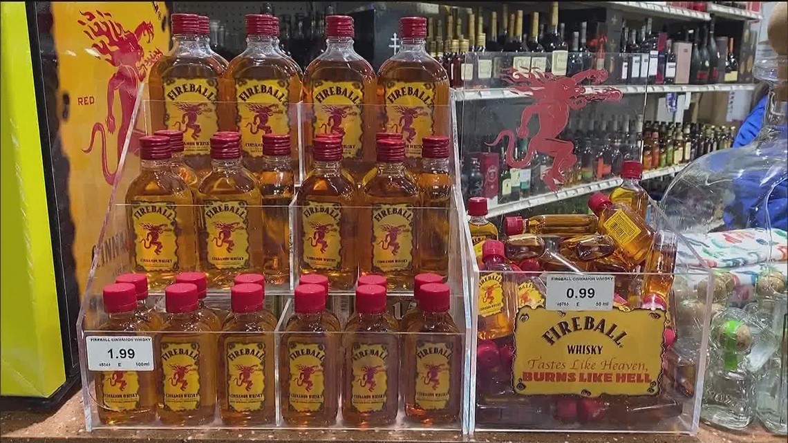 True, there is no whisky in 'Fireball Cinnamon' products -- but there is alcohol