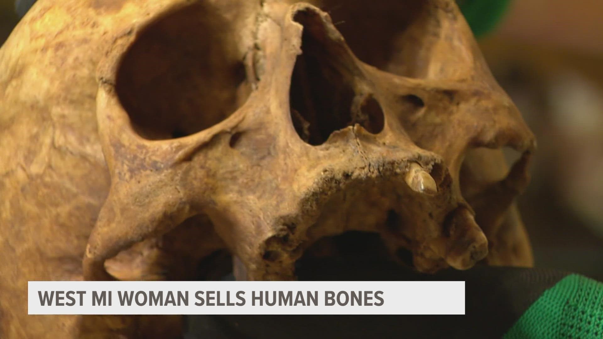 There is no federal law preventing the sale of human remains. Three states have restrictions, but Michigan is not one of them.
